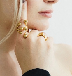 Wos Lykke Ring Gold